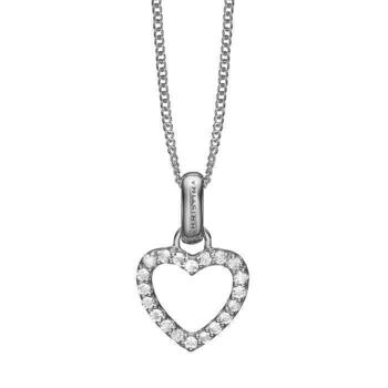 Christina Collect 925 sterling sølv Topaz Heart åpent hjerte med glitrende topas rundt, modell 680-S35